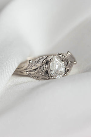 White Sapphire Engagement Ring Vintage Oval Cut Unique Engagement Ring White  Gold Marquise Cut Diamond Wedding Women Bridal Anniversary Gift - Etsy